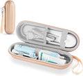 Toothbrush Travel Case for Oral B/Oral-B Pro 1000 1500 5000 7000 & Philips Sonicare 4100 1100 5300 5100 6100/iO Electric Toothbrush, Hard Protective Storage Bag (Gold) by TYSORETY