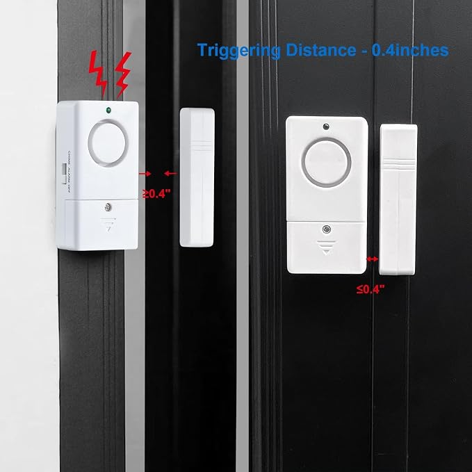 Door Window Alarm, 120DB Door Alarms for Kids Safety, 10 Pack Pool Alarm for Home Security, Kids and The Elderly Safety - Image 6