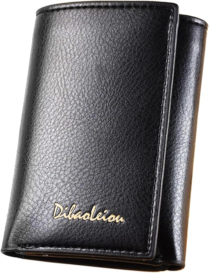 Men Women Wallet Trifold Soft Leather 4 Card Holder 2 Money Pockets with Photo Window Mother Kids Girl Gift - Image 2
