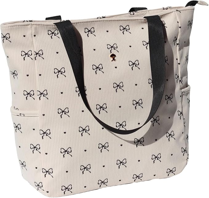ESVAN Original Floral Water Resistant Large Tote Bag Shoulder Bag for Gym Beach Travel Daily Bags Upgraded - Image 3