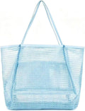 Beach Bag with Mini Pocket, Large Foldable Mesh Tote for Women, Lightweight & Travel Bag for Vacation & Outdoor by Unknown