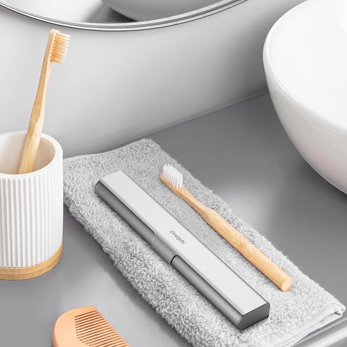 2 Pack Aluminum Toothbrush Travel Case, Portable Travel Toothbrush Holder, Durable Manual Toothbrush Box Container for Traveling, Bathroom, Camping, Business Trip - Image 6