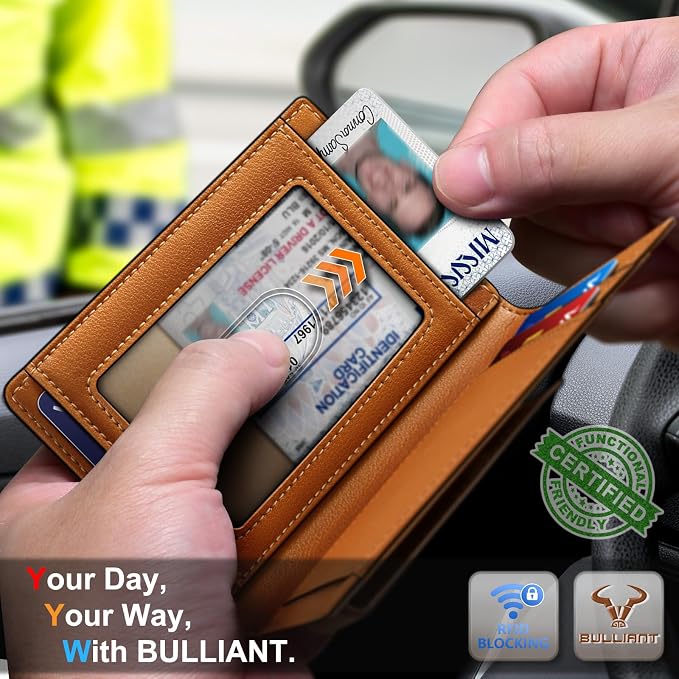 BULLIANT Magnetic Slim Leather Pocket Wallet Money Clip For Men 12Cards | RFID Blocking | Easy Access | Gift Boxed - Image 4