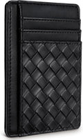 Travelambo Front Pocket Minimalist Leather Slim Wallet RFID Blocking Medium Size by Travelambo