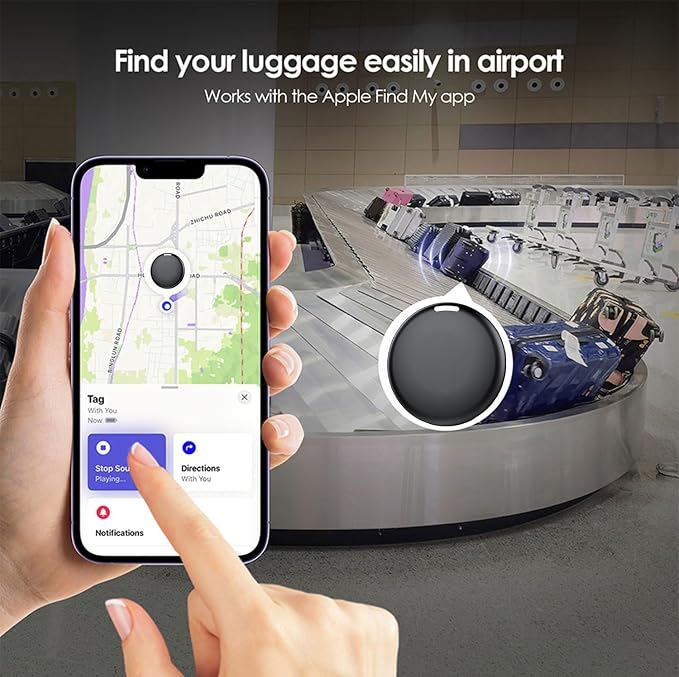 GPS Tracker for Vehicles No Subscription for iOS Only - 2 Pack | Undetectable Car Tracker, Precise Location Bluetooth Tag Compatible with Apple Find My for Key Luggage Kid Pet - Image 6