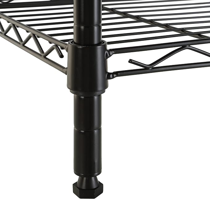 Amazon Basics 5-Shelf Tower Adjustable Storage Shelving Unit for Garage, Rust-Resistant Steel, 150 lbs Per Shelf, 16"W x 16"D x 54"H, Black - Image 6