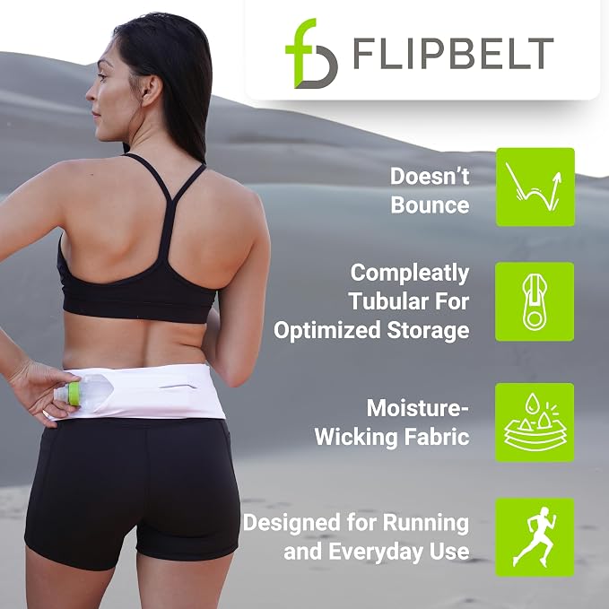 FlipBelt Classic Running Belt, Phone Holder for Running, Money Belt Pouch - Image 3