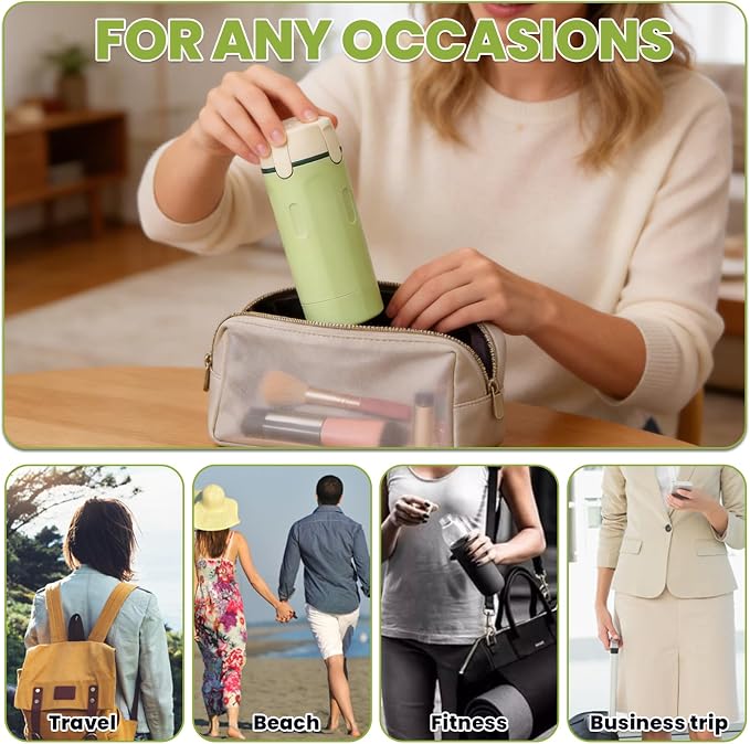 4 in 1 Travel Dispenser Bottles, 30ML Leakproof Travel Bottle Set | Travel Dispenser Bottles,Leakproof&Refillable,For Shampoo,Lotion,Conditioner,Travel Essentials for Unisex With Brush&Funnels - Image 7