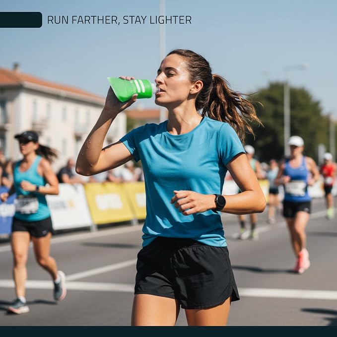 FITLY Soft Flask - Shrink As You Drink Soft Water Bottle for Hydration Pack - Folding Water Bottle Ideal for Running, Hiking, Cycling, Climbing & Rigorous Activity - Image 6