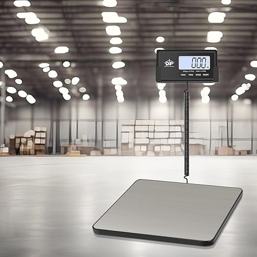 QP Shipping Scale for Packages, 440lb/0.35oz High Accuracy Digital Postal Scale, Postage Scale, Hold/Tare Function, Auto Off LCD Display, Lightweight Scale for Luggage/Pet, Battery&AC Adapter Included - Image 7
