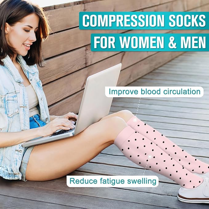Copper Compression Socks for Women & Men (6 pairs) - Best Support for Nurses, Running, Hiking, Recovery - Image 3