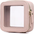 Pinkmik Small Makeup Bag Mini Clear Cosmetic Case, Pink, MINI-1 | Zipper Closure, Toiletry Bag, Purse Organizer, Car Essentials by Pinkmik