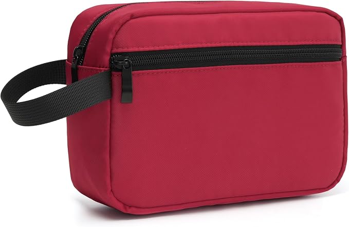 Travel Toiletry Bag for Men & Women, Hanging Cosmetic Organizer | Water-Resistant Fabric, Sturdy Handle, Lightweight Dopp Kit – Bathroom Toiletries, Makeup, Shaving, Grooming & Accessories by Unknown