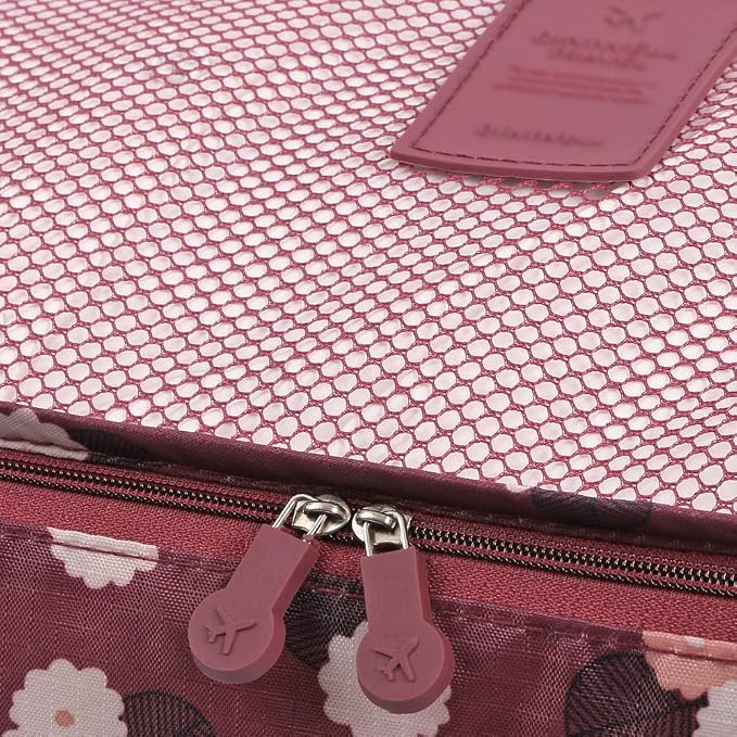 Mossio 7 Set Packing Cubes with Shoe Bag - Travel Carry On Luggage Organizer - Image 6