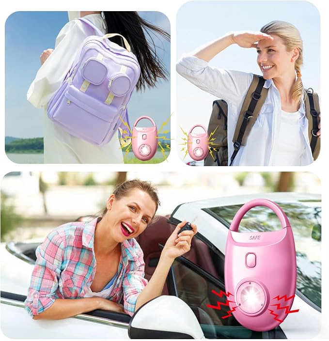 Safe Sound Personal Alarm, 130dB Loud Siren, Emergency Self-Defense Security Keychain with Strobe LED Light, Personal Sound Safety Siren for Women, Men, Children, Elderly - Image 6