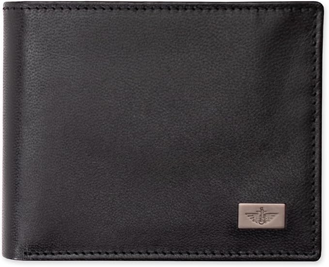 Dockers Men's Bifold Leather Wallet - Thin Slimfold RFID Blocking Security Smart Extra Capacity by Dockers