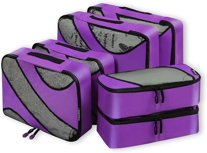 BAGAIL 6 Set Packing Cubes,Travel Luggage Packing Organizers by BAGAIL