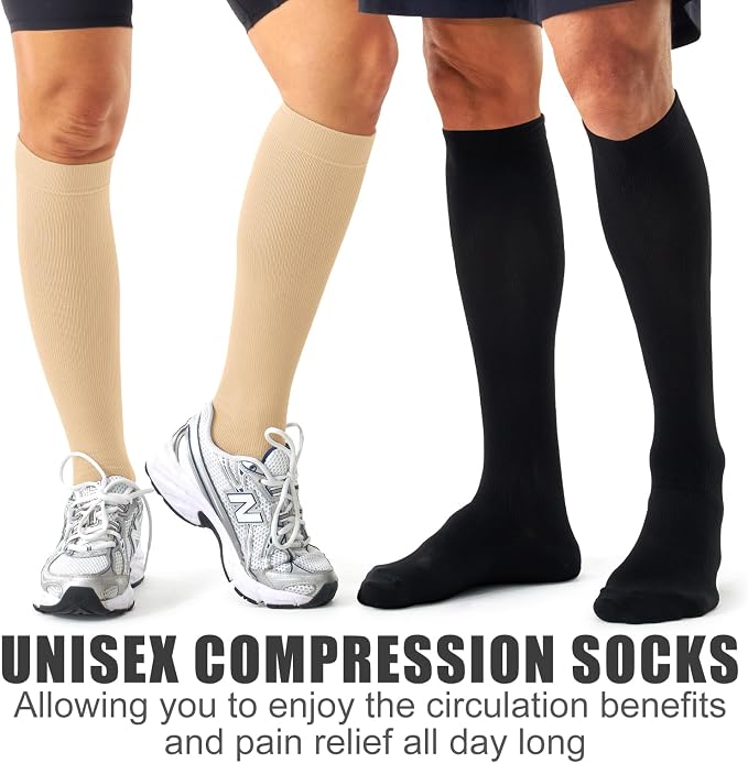 3 Pack Medical Compression Sock-Compression Sock For Women and Men Circulation -Best for Running,Nursing,Athletic Sports - Image 7