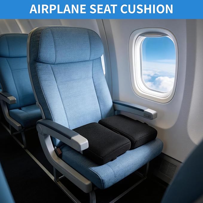 Foldable Travel Seat Cushion Portable Seat Cushion for Car Seat, Airplane, Bleacher, Camping, Office (15.7 * 11.8 * 3in) - Image 7