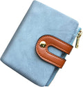 AOXONEL Women's Rfid Small Bifold Leather Wallet Ladies Mini Zipper Coin Purse id card Pocket,Slim Compact Thin by AOXONEL
