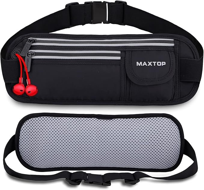 Slim Running Belt Fanny Packs for Women Men, Reflective Waist Pack Phone Holder for Walking Fitness Workout Exercise,Water Resistant Running Travel Belt Bag Jogging Pouch, Gym Accessories for Runner - Image 7
