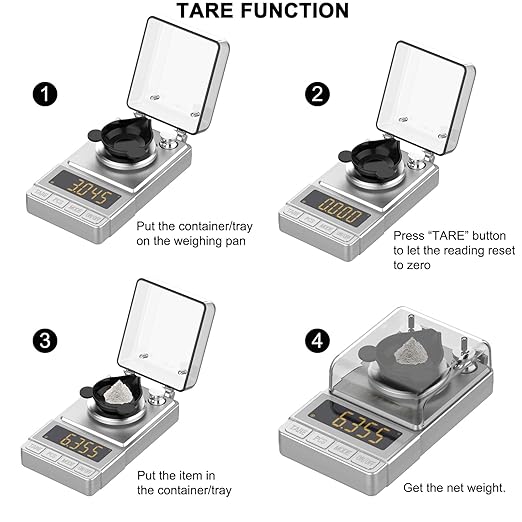 Silver Milligram Scale 100g/0.001g, Digital Mg Powder Scale for Gold | Mg Scale with 20g Calibration Weight and Accessories, Silver Powder Scale for Reloading - Image 6