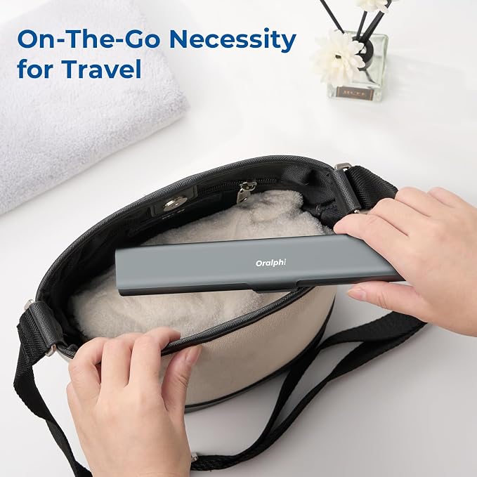 Aluminum Toothbrush Travel Case, Portable Travel Toothbrush Holder, Durable Manual Toothbrush Box Container for Traveling, Bathroom, Camping, Business Trip-Gray Blue - Image 4