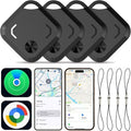 Reyke Dual-System Bluetooth Tracker Tags for Android & iOS, 4 Pack | Works with Apple Find My or Google Find Hub, Dual-System Bluetooth Item Finder for Keys, Luggage, Backpacks and Wallets by Reyke