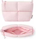 Comfyable Puffy Electronics Organizer Travel Case, Cute Tech Pouch for Women Men, Cable Storage Bag for Charger, Phone, Power Bank, Cord, Compact Tech Accessories Pouch, Light Pink by Comfyable