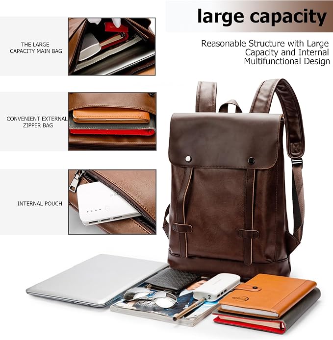 Anti Theft Laptop Backpack for Men Women, Lightweight Travel Bag | Lightweight business backpack, laptop storage and anti-theft travel styling support commute, campus and daily trips - Image 5