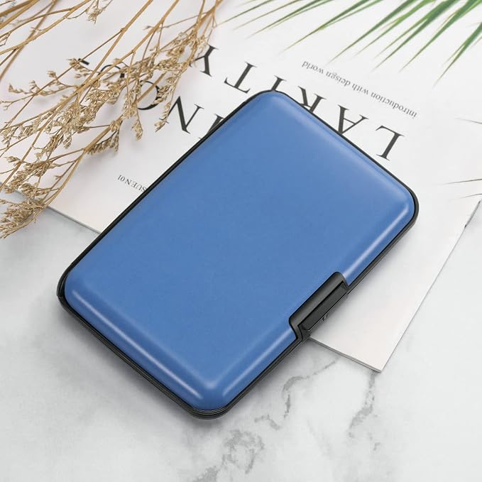 RFID Blocking Credit Card Protector Case Holder Wallet for Men Women | RFID Blocking Credit Card Protector Aluminum ID Case Hard Shell Business Card Holders Metal Wallet for Men or Women - Image 7
