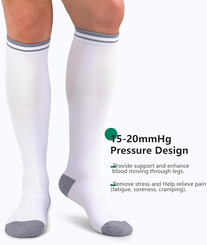 FuelMeFoot 3 Pack Copper Compression Socks - Compression Socks Women & Men Circulation - Best for Medical,Running,Athletic - Image 5
