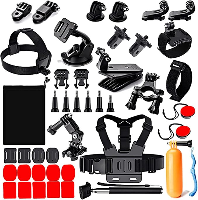 44 in 1 Action Camera Accessory Combo Kit -Compatible with Insta360 One X4,X3,X2，One R, X，for Gopro Here 10,11 by Birgipar