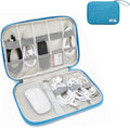 Cable Organizer Bag, Electronics Case for Cords, Chargers & Tech | Organize cables, chargers and power banks with elastic loops, mesh pockets and a slim design for travel. by Unknown