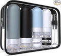 Laxen 17 Pack Travel Bottles for Toiletries with Clear Bag, Leak Proof, Refillable, TSA Approved Silicone Travel Containers for Shampoo and Conditioner, Travel Essentials Toiletry Bottles by Unknown