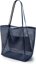 KALIDI Beach Mesh Tote Bag, Casual MAX 23L Summer Foldable Hobo Bag Women | Sandproof Widen Strap Large Shoulder Bag For Lake Pool Vacation Travel Picnic Grocery Market Shopping Carrier by KALIDI