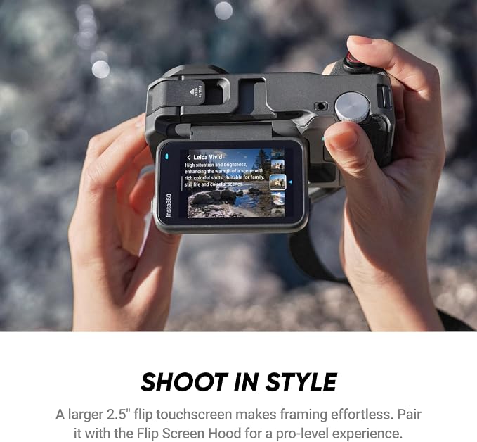 Insta360 Ace Pro 2 Flash Print Bundle - 8K Waterproof Action Camera Co-Engineered with Leica, 1/1.3" Sensor, Dual AI Chip, Leading Low Light, Xplorer Grip Pro Kit for Street Photography - Image 9