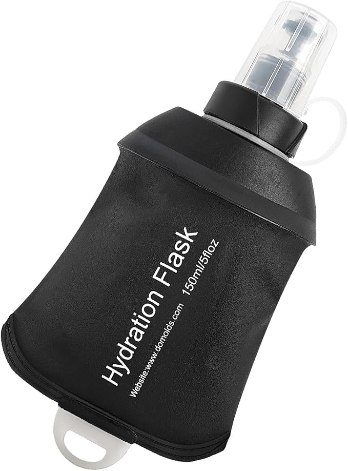 AXEN Soft Flask TPU Foldable Running Hydration Flask, Soft Collapsible Water Bottle for Hydration Pack Cycling Marathon Running Hiking by AXEN