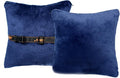 Travel Blanket & Pillow 3-in-1, 60"x43" Warm Flannel Wearable Blanket, Compact Packable Flight Blanket for Business Travel, Wheelchair & Road Trip by Sojoy