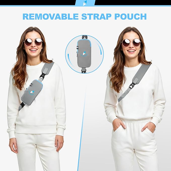 Seektop RFID Anti-Theft Crossbody Bag Sling Backpack for Women & Men, Casual Chest Daypack for Daily Travel - Image 7