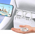 Mini Airplane 2-Pack Magnetic Phone Mount for MagSafe, Travel Mount, Silver | Super Compact, Airplane Travel Essentials, Compatible with MagSafe, Upgraded Version with Stronger Hinges by MCCHJoy