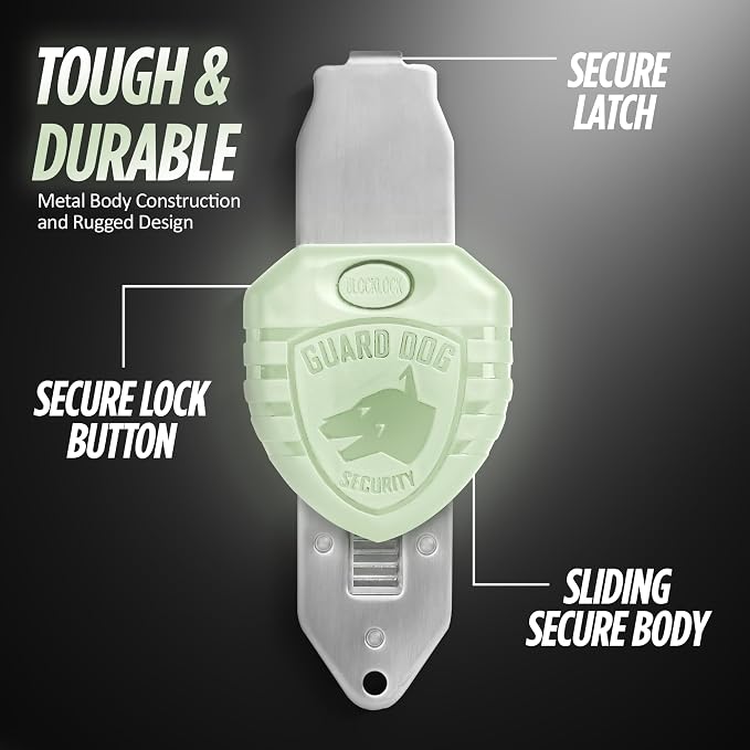Guard Dog Security Blocklock Portable Door Lock, Hotel Door Locks for Travelers Security, Tough & Durable, Apartment Door Security, Home Security - Image 4