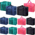 Travel Duffel Bags 12 PCS Foldable Travel Bag Tote Carry on Luggage Waterproof Sports Gym Bag Lightweight Large Weekender Overnight Bag for Women and Men (12 PCS) by INVODA