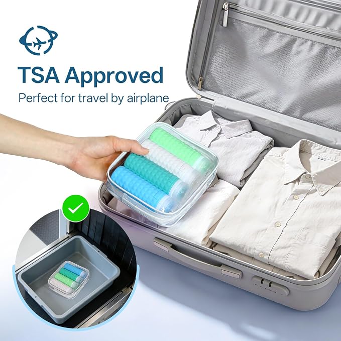 Travel Bottles for Toiletries, TSA Approved Travel Size Containers, Leak Proof Silicone Shampoo Bottles, Small Toiletry Containers with Clear Bag for Shampoo Conditioner Lotion - Image 7
