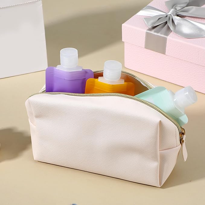 Dimeho 6 Pcs Travel Pouches for Toiletries, 3 oz Travel Size Containers Leak Proof Empty Squeeze Pouches (orange, purple and green) - Image 6