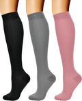 CHARMKING Compression Socks for Women & Men Circulation (3 Pairs) 15-20 mmHg is Best Support for Athletic Running Cycling by CHARMKING