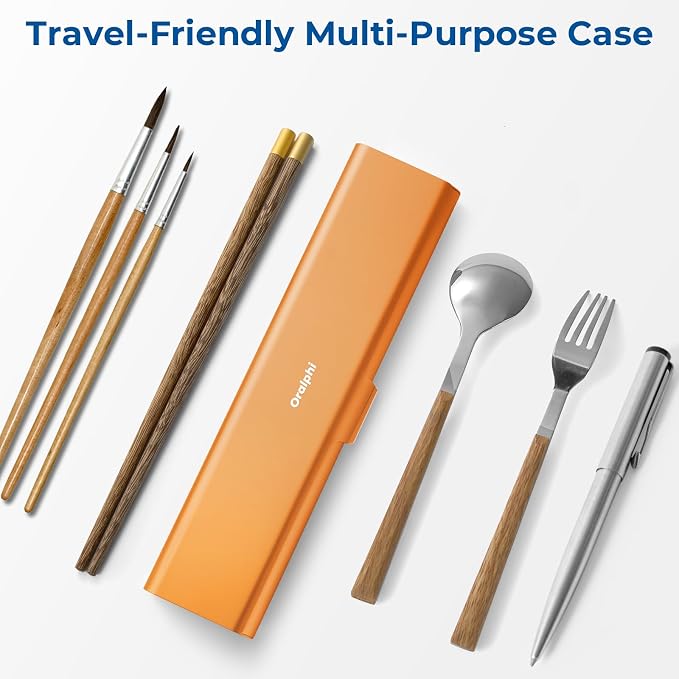 Wider Aluminum Toothbrush Travel Case, Portable Travel Toothbrush Holder, Durable Manual Toothbrush Box Container for Traveling, Bathroom, Camping, Business Trip, Orange - Image 8