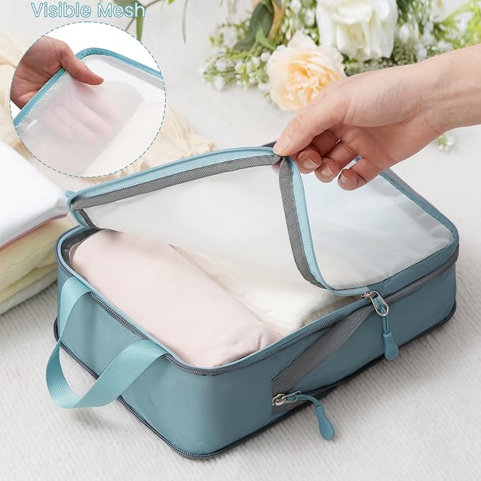 BAGAIL 6 Set Ultralight Compression Packing Cubes Packing Organizer for Travel Accessories Luggage Suitcase Backpack - Image 6