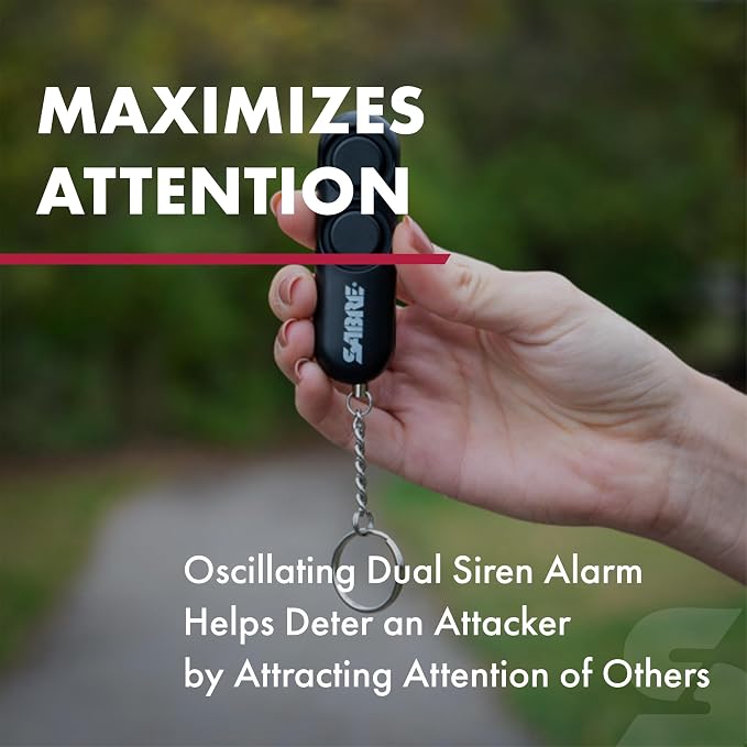 SABRE Personal Alarm With Key Ring, 120dB Alarm, Audible Up To 1,280 Feet (390 Meters), Simple Operation, Reusable, Pink - Image 4