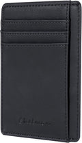 Chelmon Slim Wallet for Men, Minimalist Front Pocket RFID Blocking Credit Card Holder by Chelmon